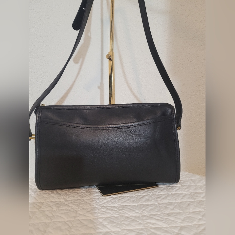 Vintage Y2K Coach 9944 Taylor Zip  Shoulder/Crossbody Handbag Black Made in USA - Picture 5 of 15